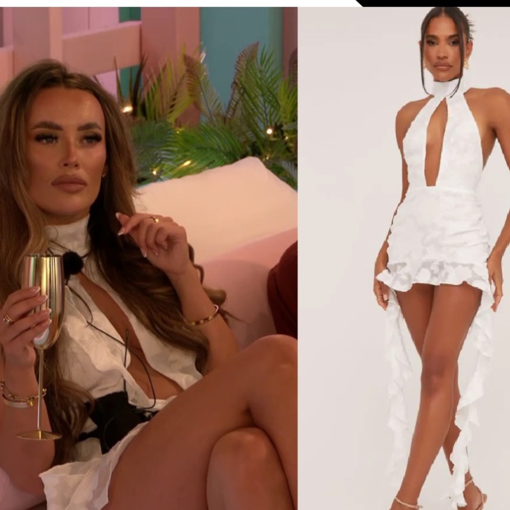 Ego White mini dress